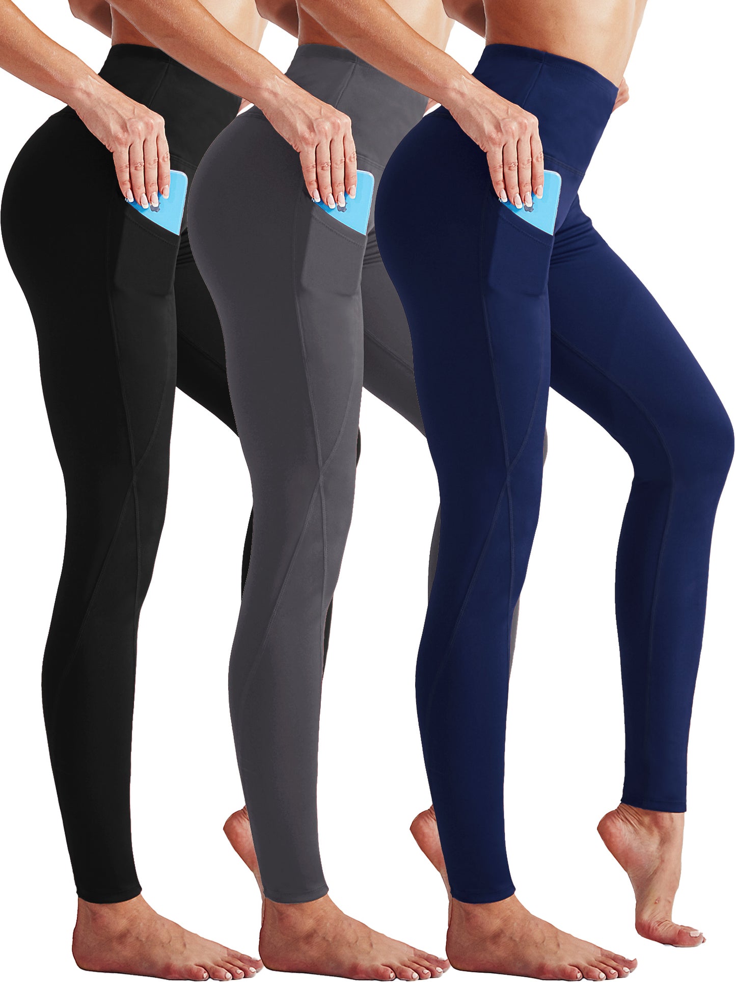 NELEUS Womens High Waist Running Workout Yoga Leggings with Pockets
