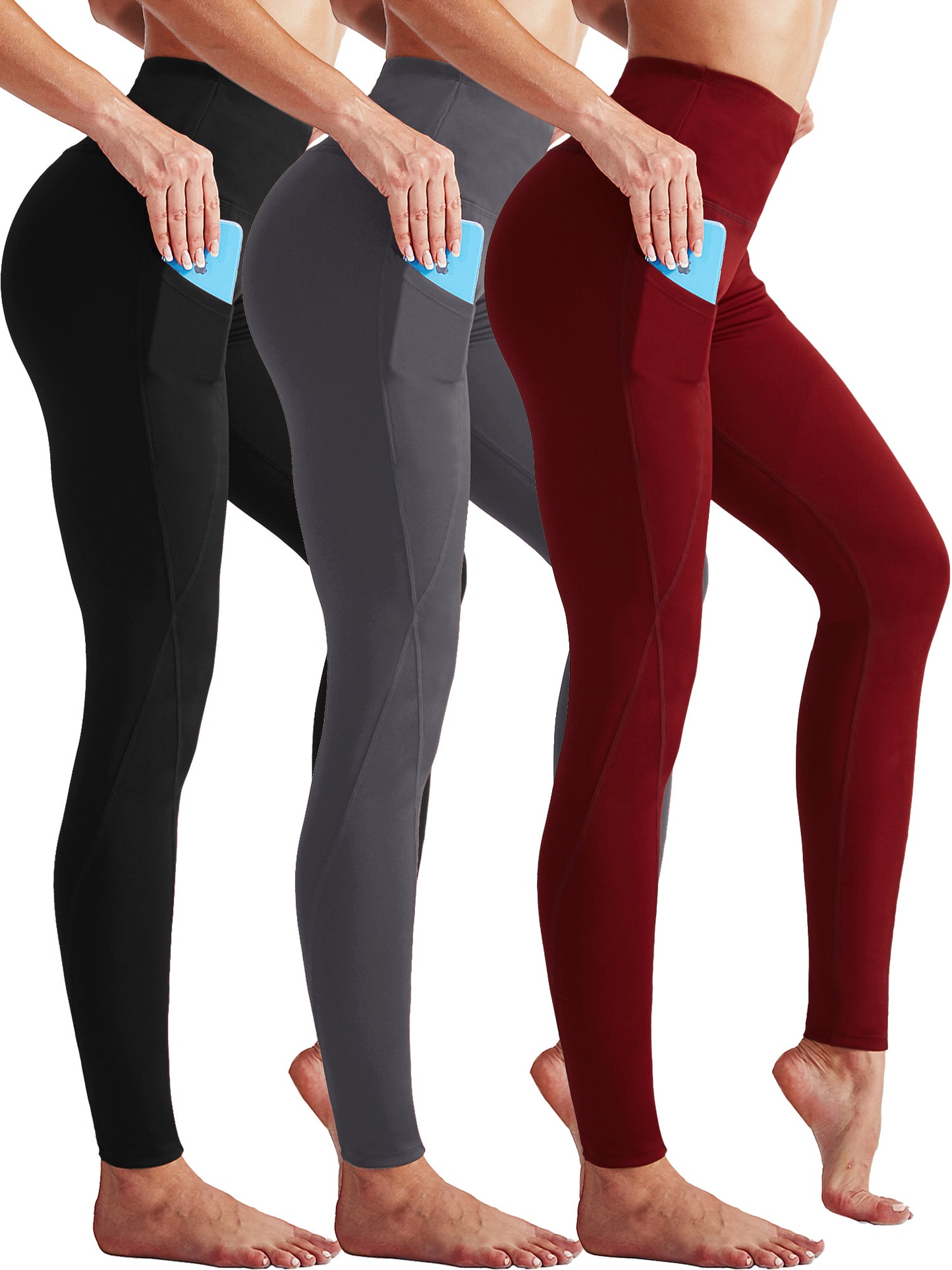 NELEUS Womens High Waist Running Workout Yoga Leggings with Pockets