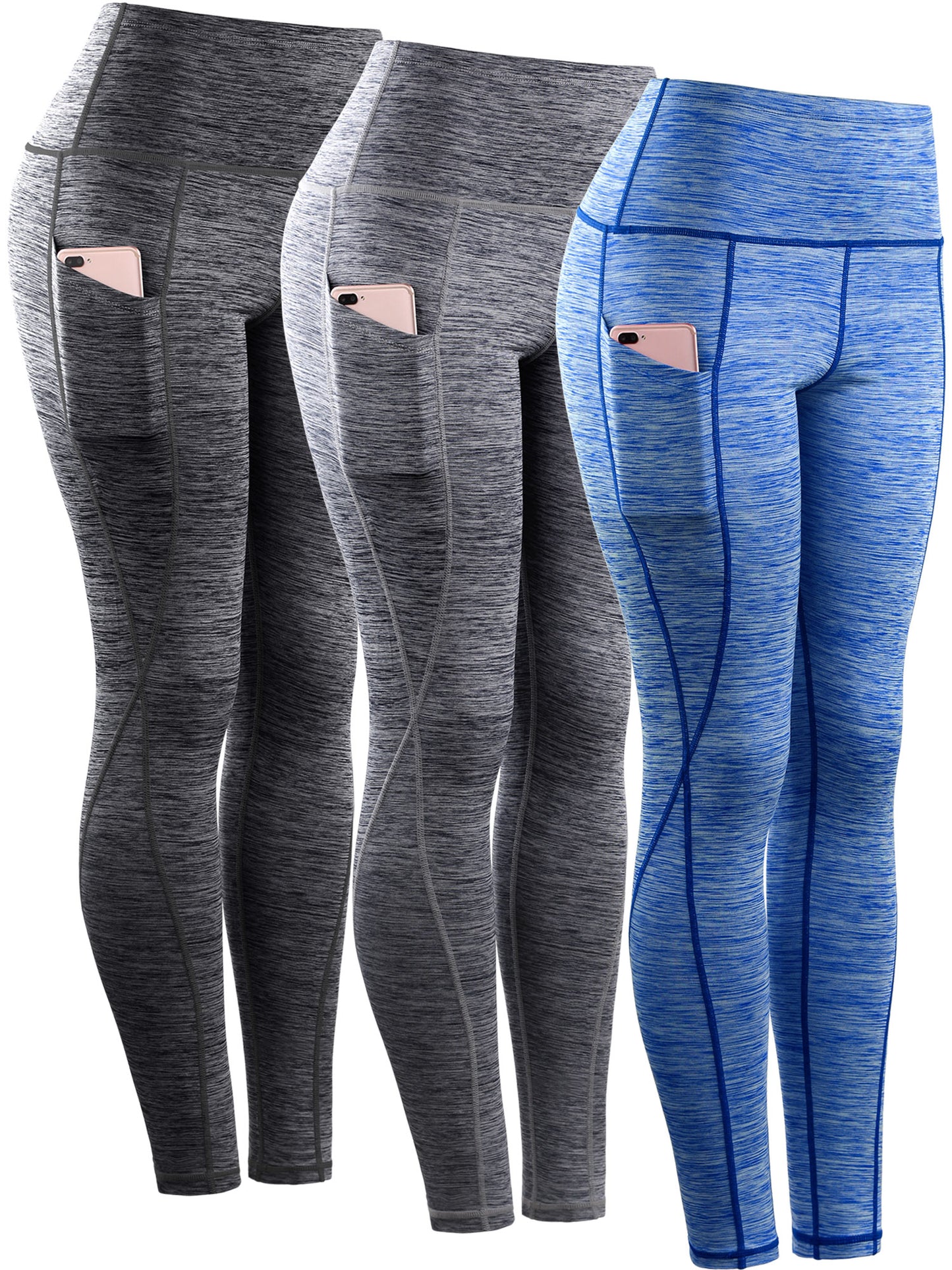 NELEUS Womens Yoga Running Leggings with Pocket Tummy Control High Waist
