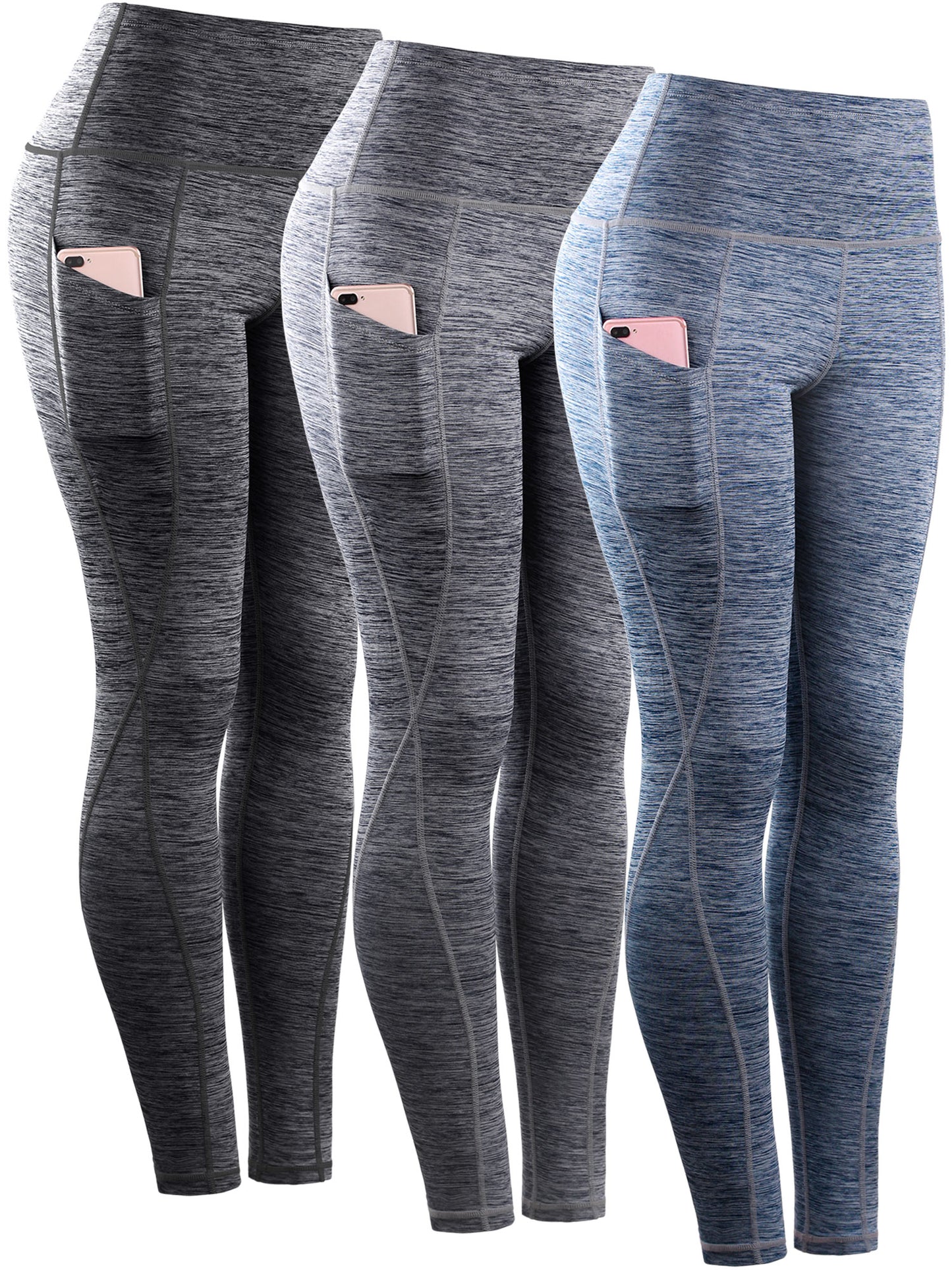 NELEUS Womens Yoga Running Leggings with Pocket Tummy Control High Waist