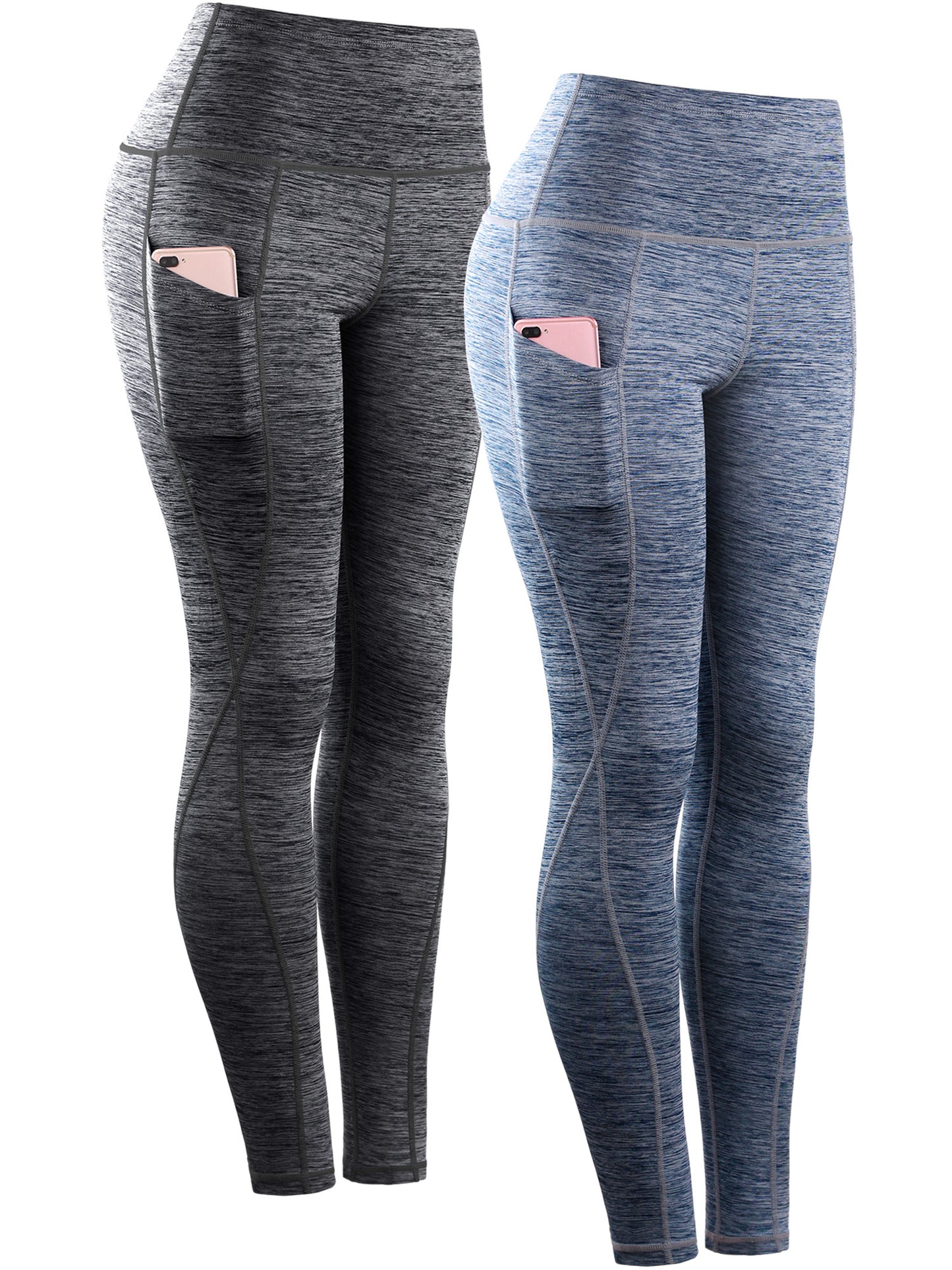 NELEUS Womens Yoga Running Leggings with Pocket Tummy Control High Waist
