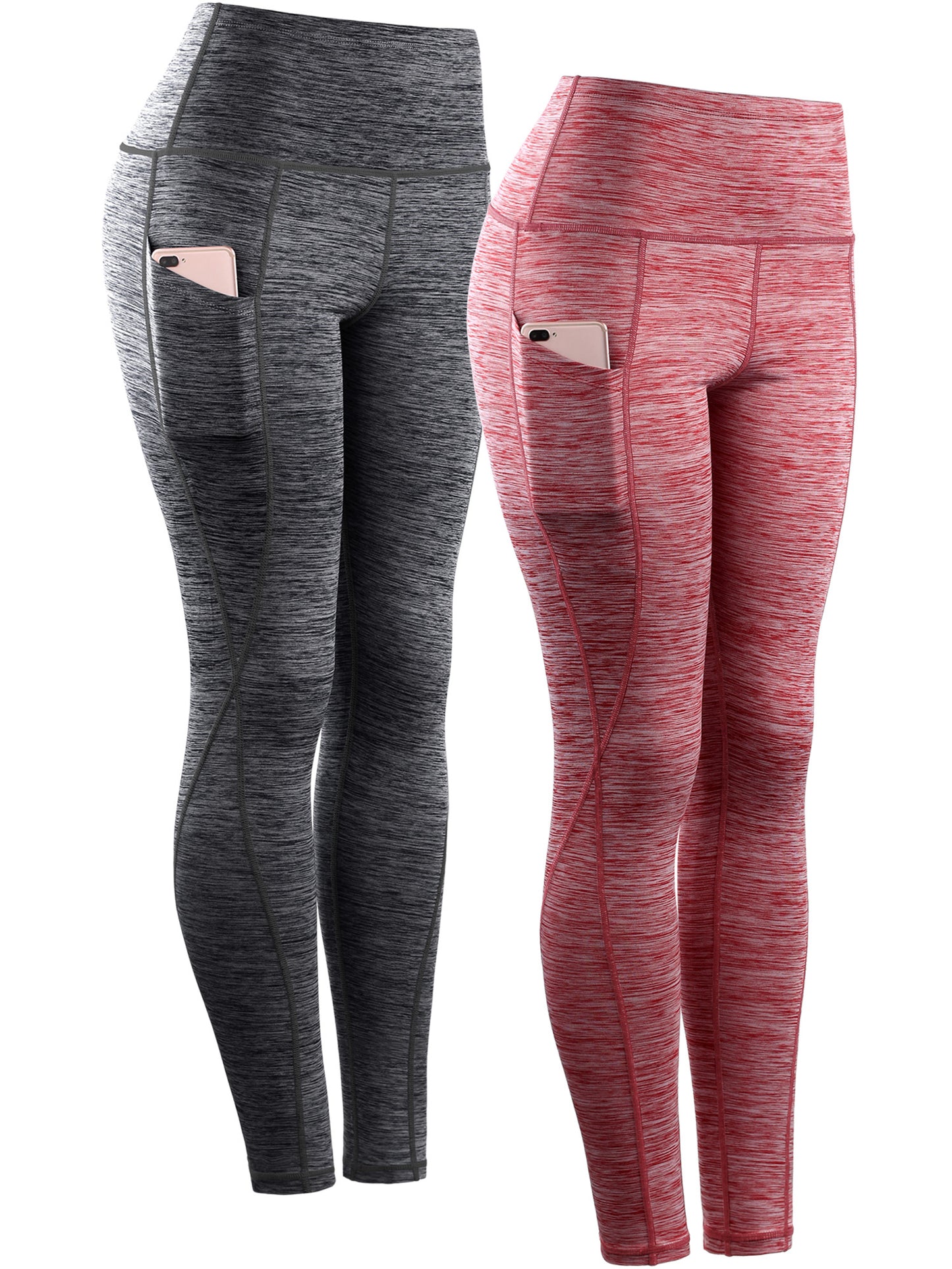 NELEUS Womens Yoga Running Leggings with Pocket Tummy Control High Waist