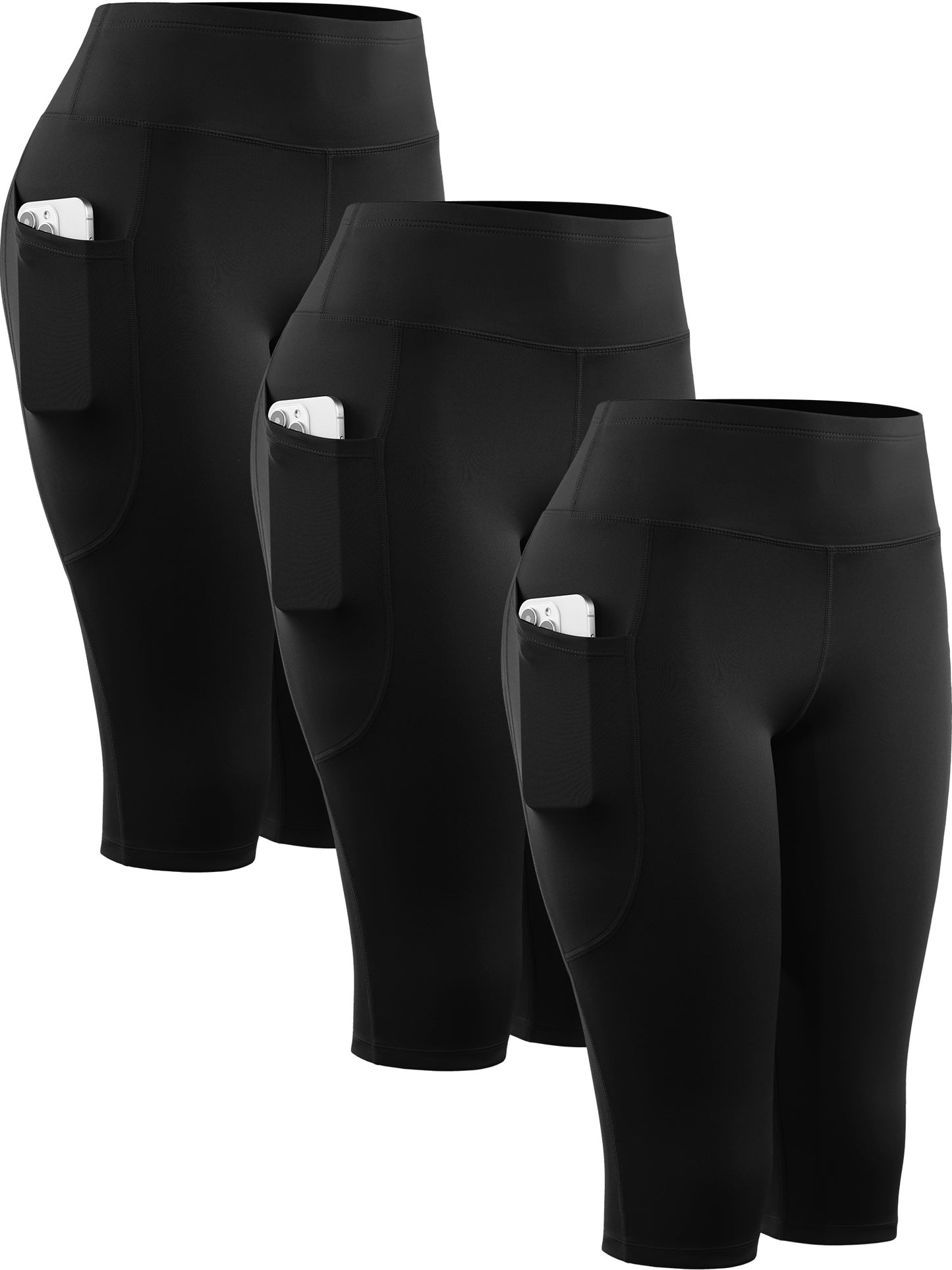 NELEUS Womens Workout Shorts for Yoga Biker High Waist Compression Tummy Control with Pockets