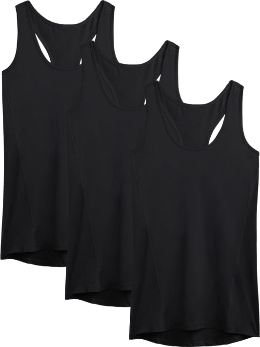 NELEUS Womens Workout Yoga Tank Top Racerback Running Athletic Shirts 3 Pack