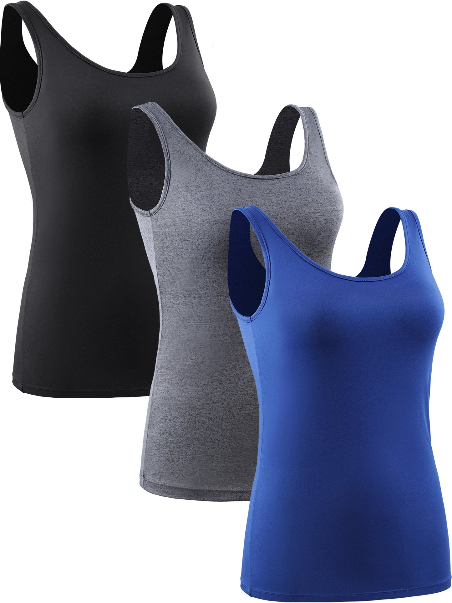 NELEUS Womens Compression Tank Top with Built in Sports Bra Padded for Yoga Workout