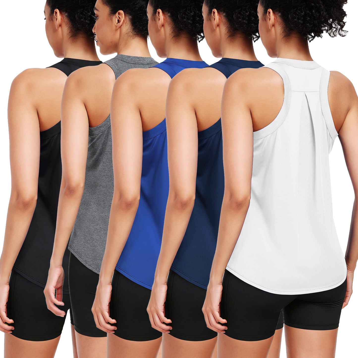 NELEUS Womens Workout Tops Racerback Athletic Tank Tops Loose Fit for Yoga Casual