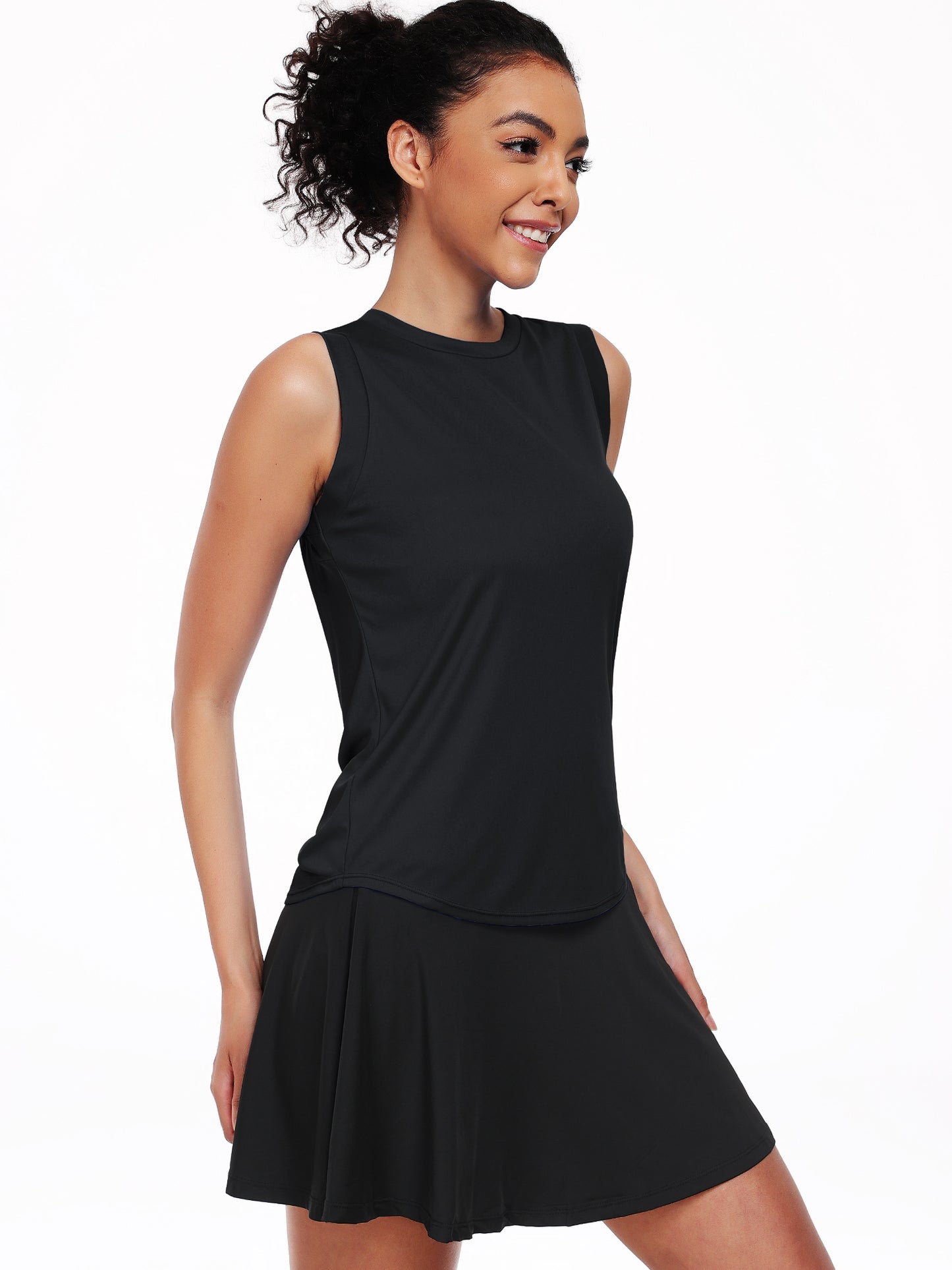 NELEUS Womens Workout Tank Tops UPF50+ Loose Fit High Neck for Athletic Yoga Casual Tops