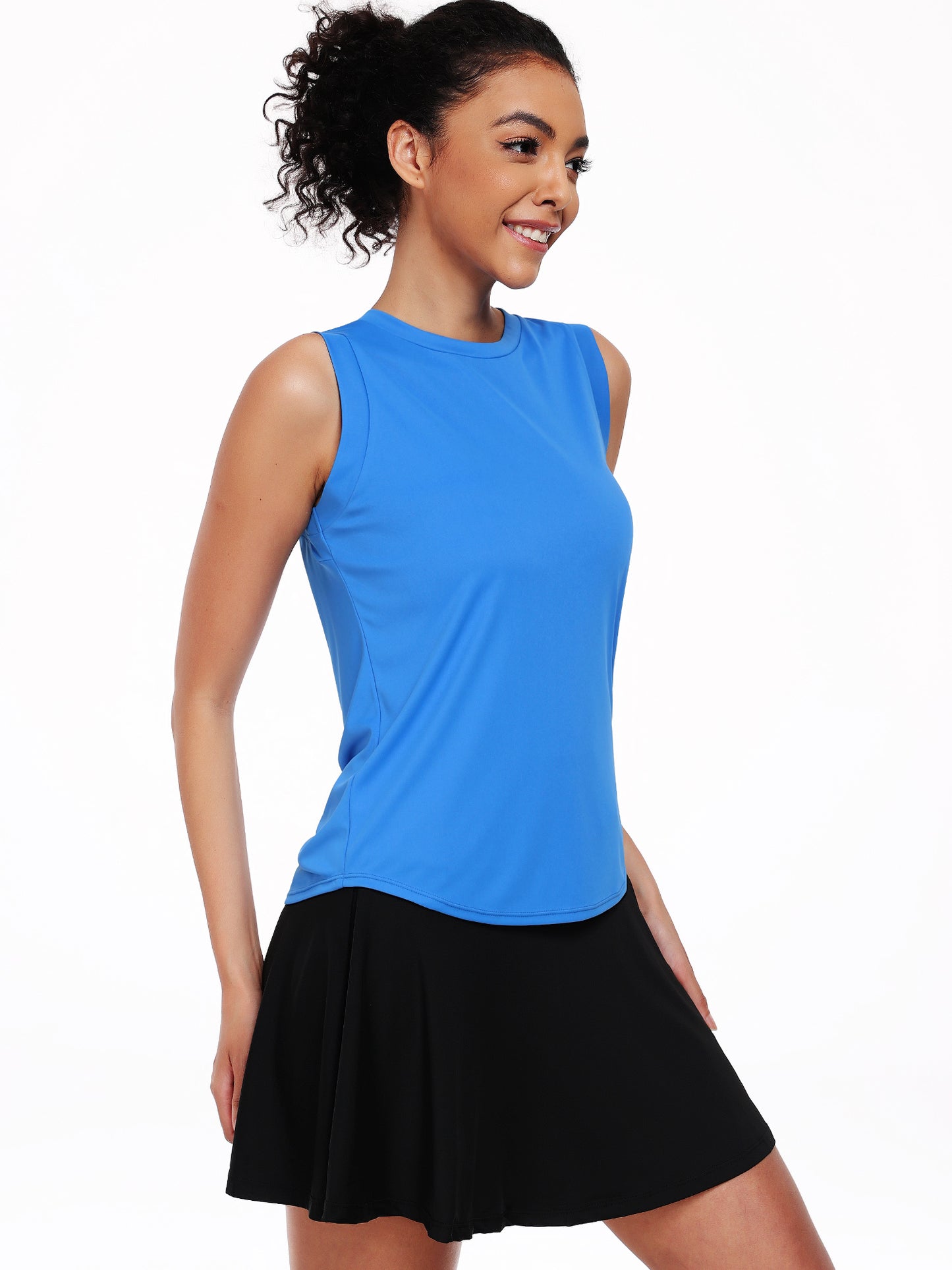 NELEUS Womens Workout Tank Tops UPF50+ Loose Fit High Neck for Athletic Yoga Casual Tops