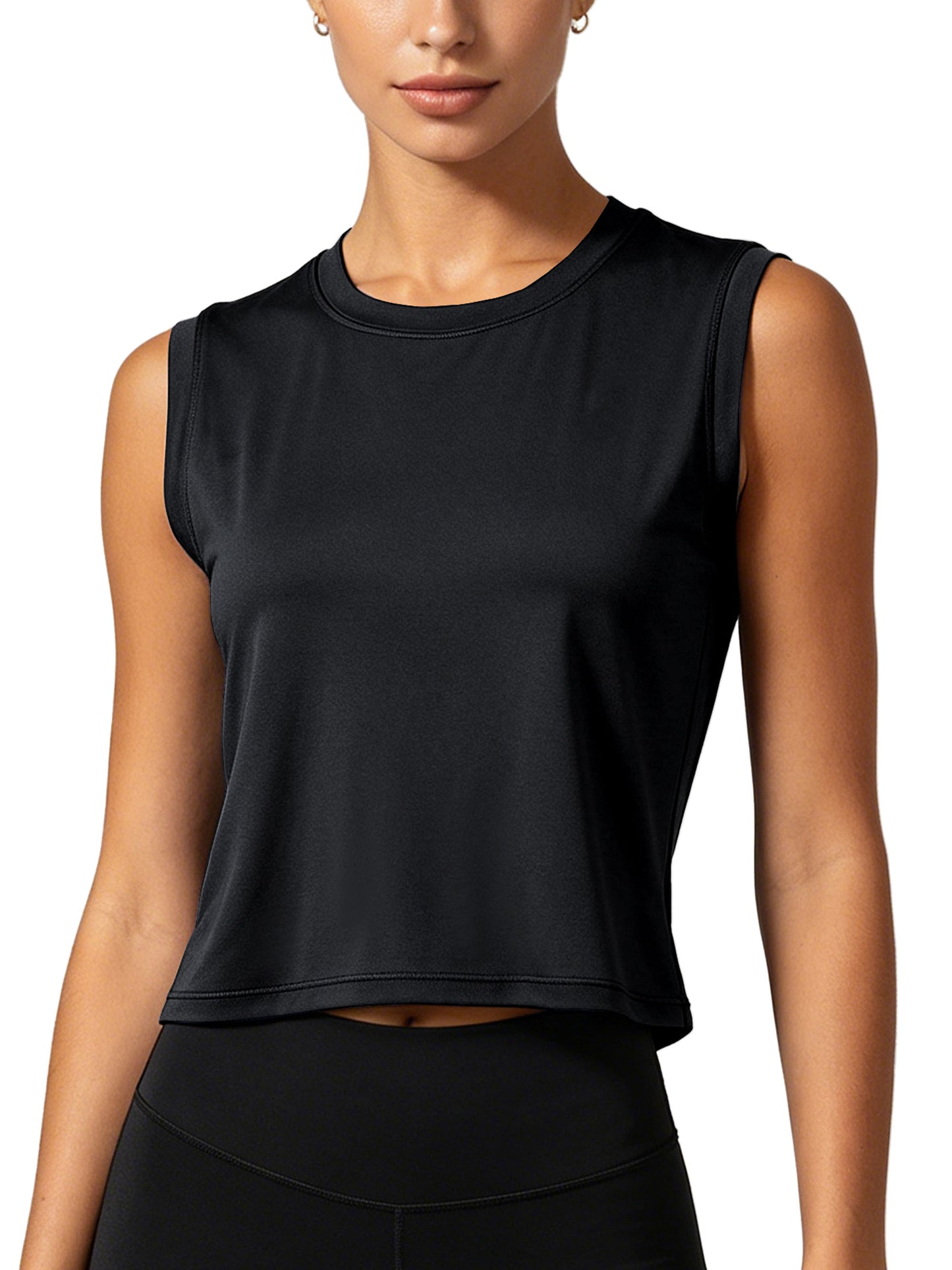 NELEUS Womens Workout Tank Tops Athletic Crop Top Loose Fit Yoga Shirts Quick Dry Sleeveless