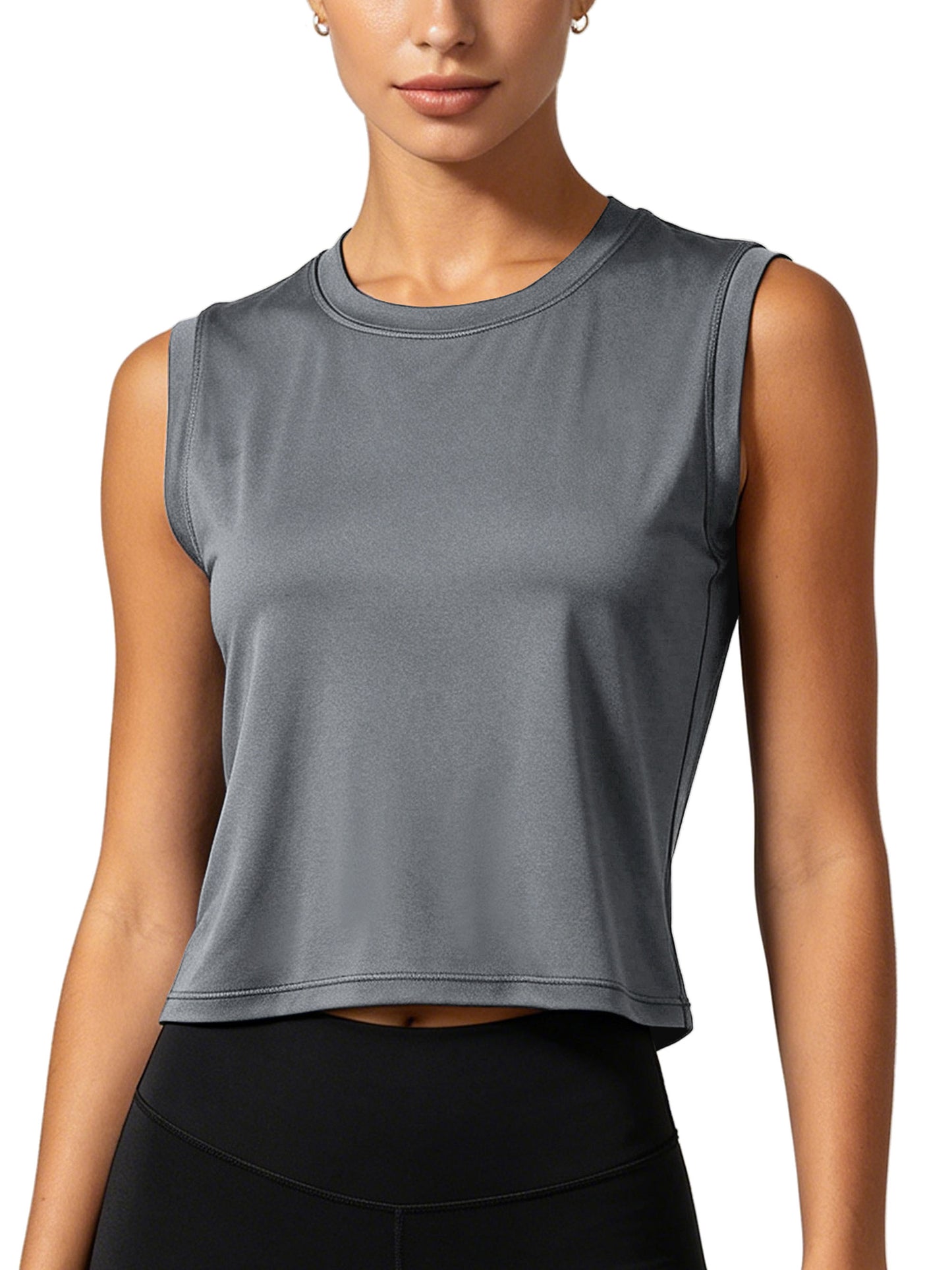 NELEUS Womens Workout Tank Tops Athletic Crop Top Loose Fit Yoga Shirts Quick Dry Sleeveless