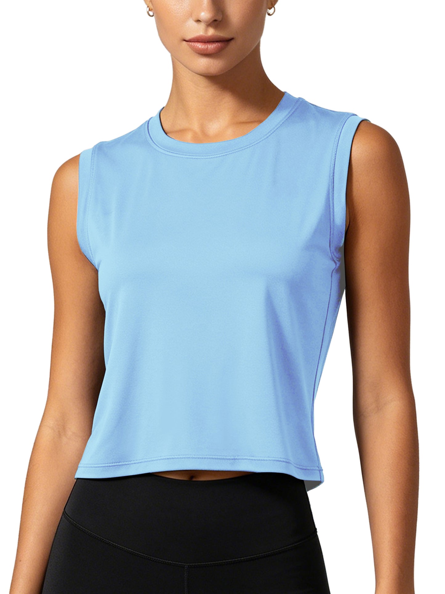 NELEUS Womens Workout Tank Tops Athletic Crop Top Loose Fit Yoga Shirts Quick Dry Sleeveless
