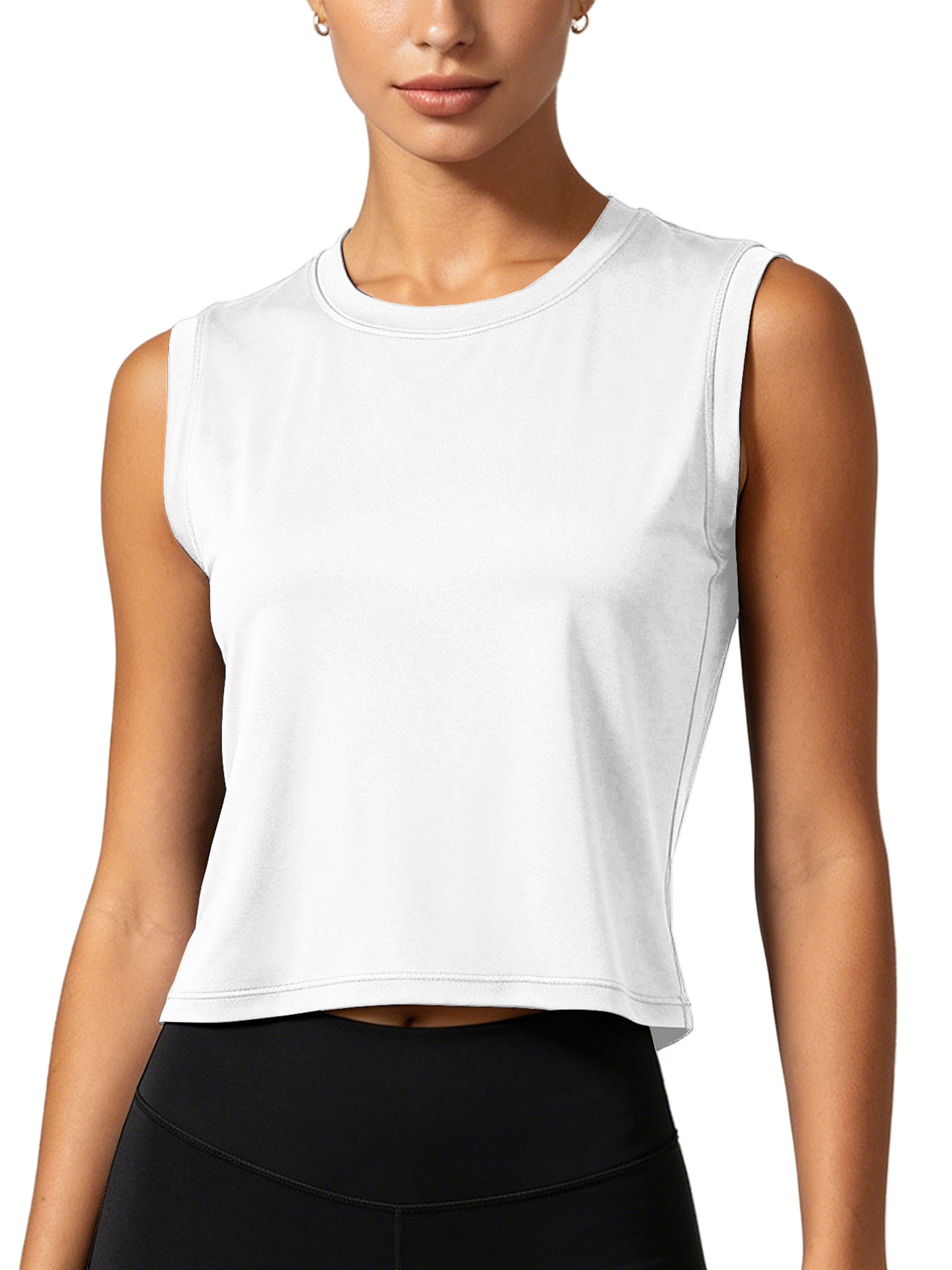 NELEUS Womens Workout Tank Tops Athletic Crop Top Loose Fit Yoga Shirts Quick Dry Sleeveless