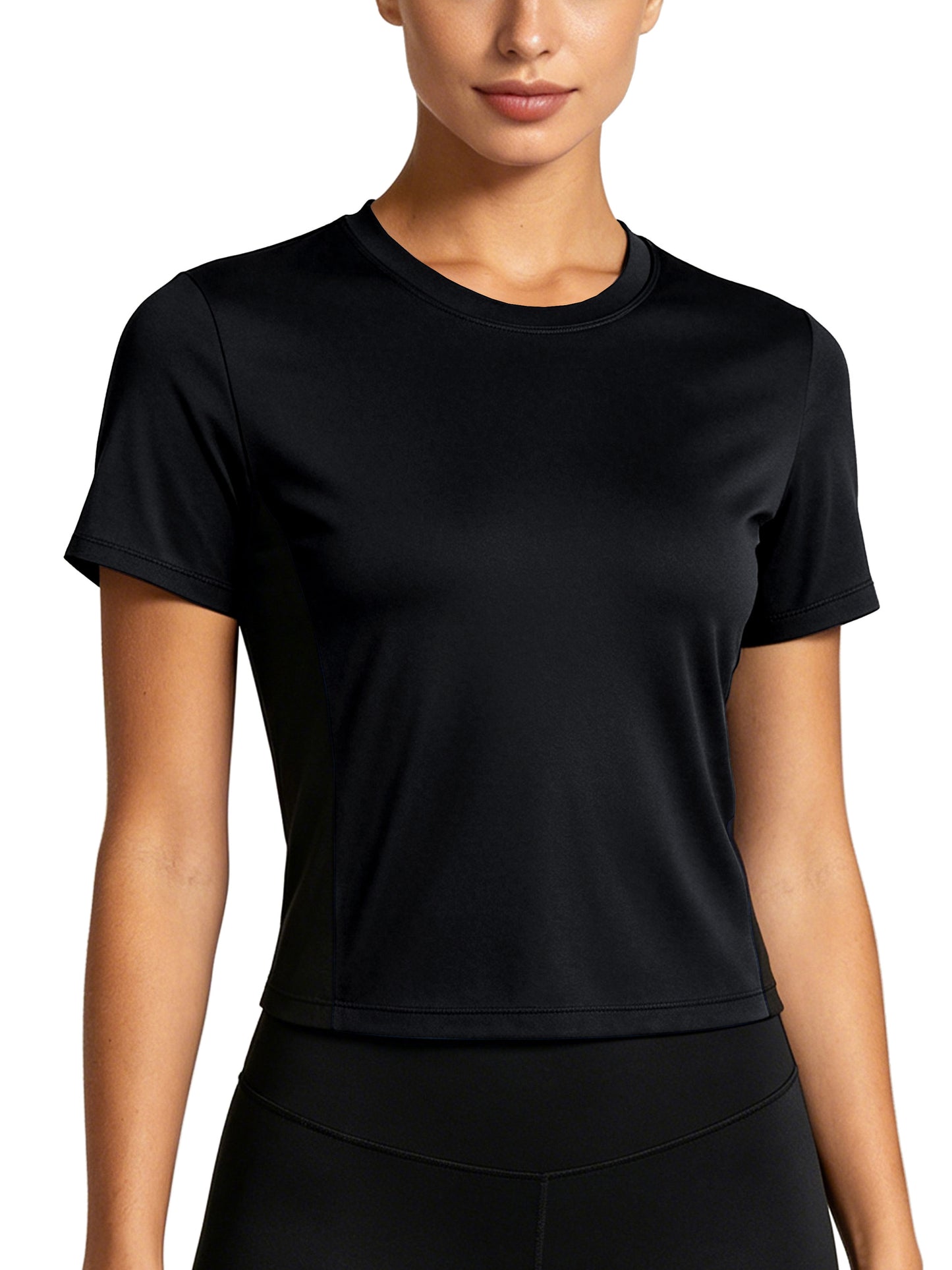 NELEUS Womens Workout Shirts Athletic Running Yoga Short Sleeve Tops Tight Fit Breathable Crewneck