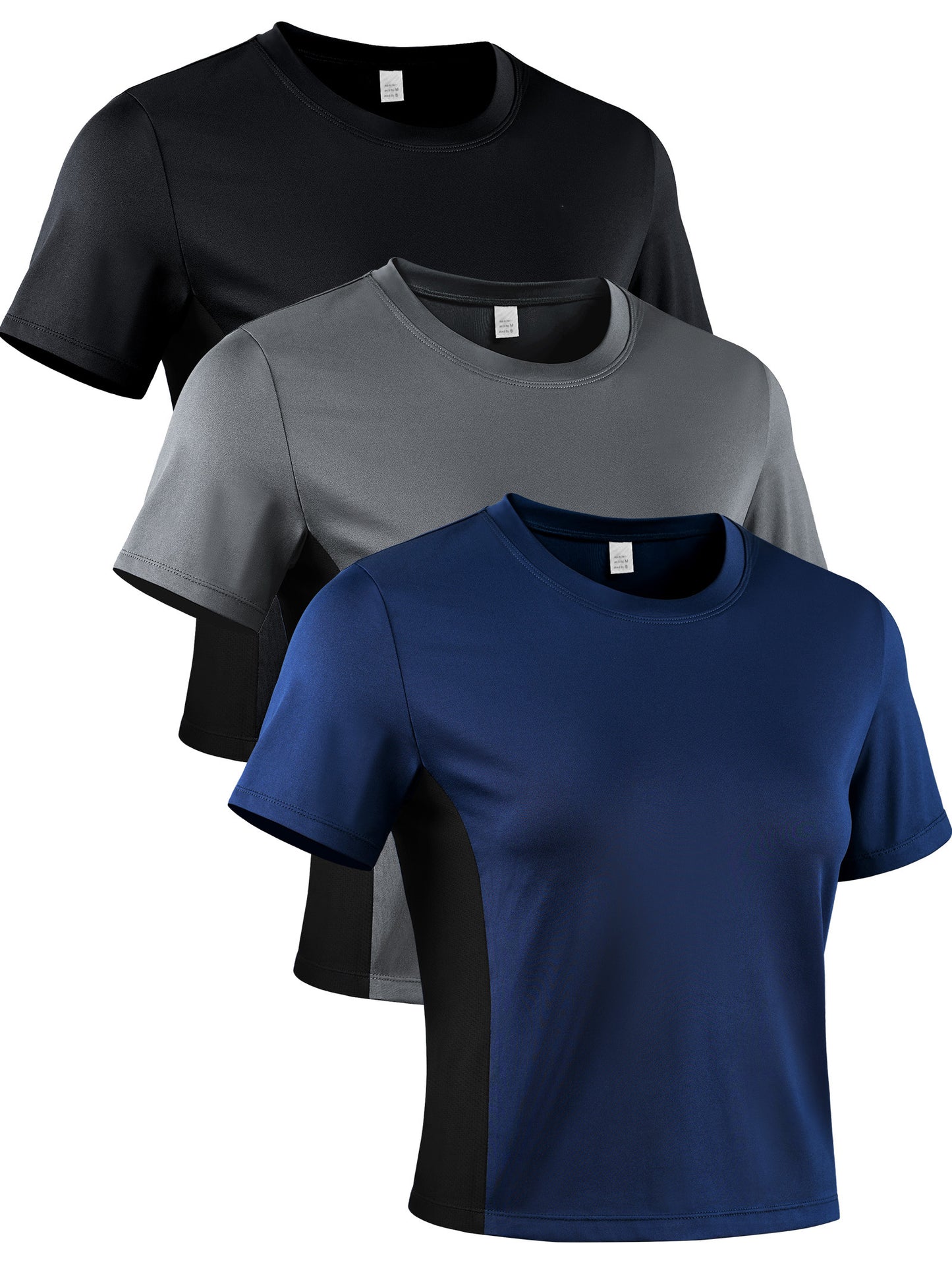 NELEUS Womens Workout Shirts Athletic Running Yoga Short Sleeve Tops Tight Fit Breathable Crewneck