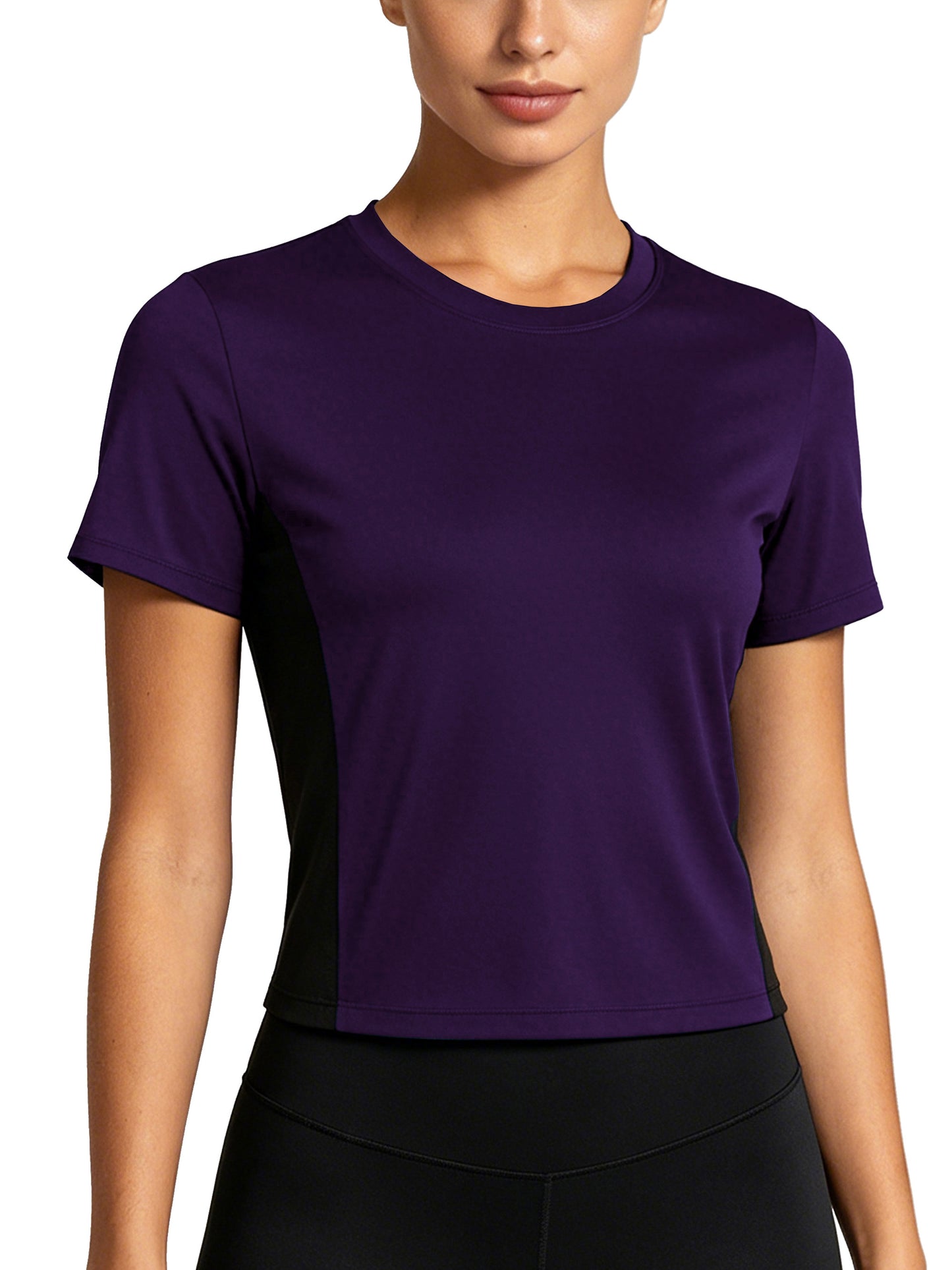 NELEUS Womens Workout Shirts Athletic Running Yoga Short Sleeve Tops Tight Fit Breathable Crewneck