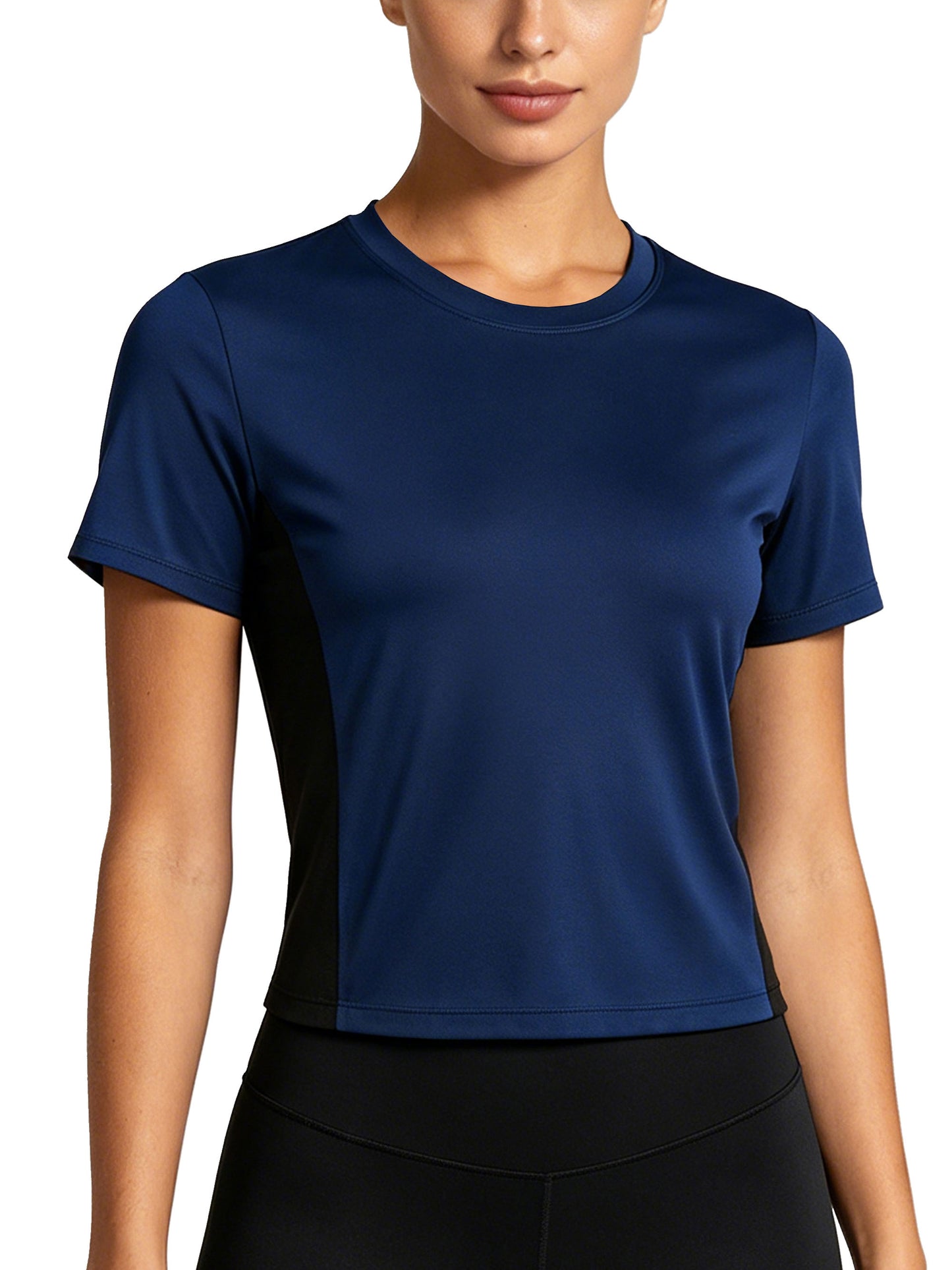 NELEUS Womens Workout Shirts Athletic Running Yoga Short Sleeve Tops Tight Fit Breathable Crewneck