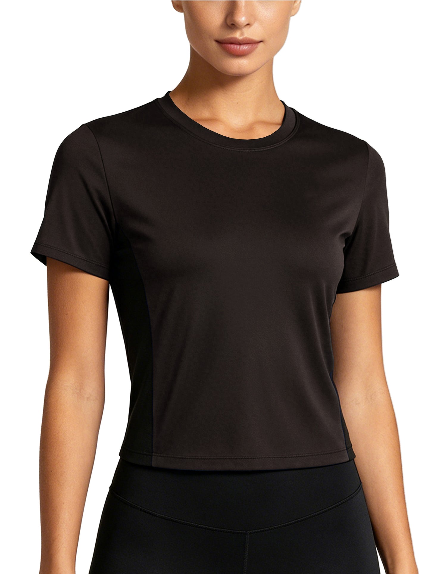 NELEUS Womens Workout Shirts Athletic Running Yoga Short Sleeve Tops Tight Fit Breathable Crewneck