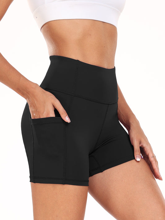 NELEUS Womens 4" High Waist Workout Shorts Yoga Athletic Running Shorts with Pockets
