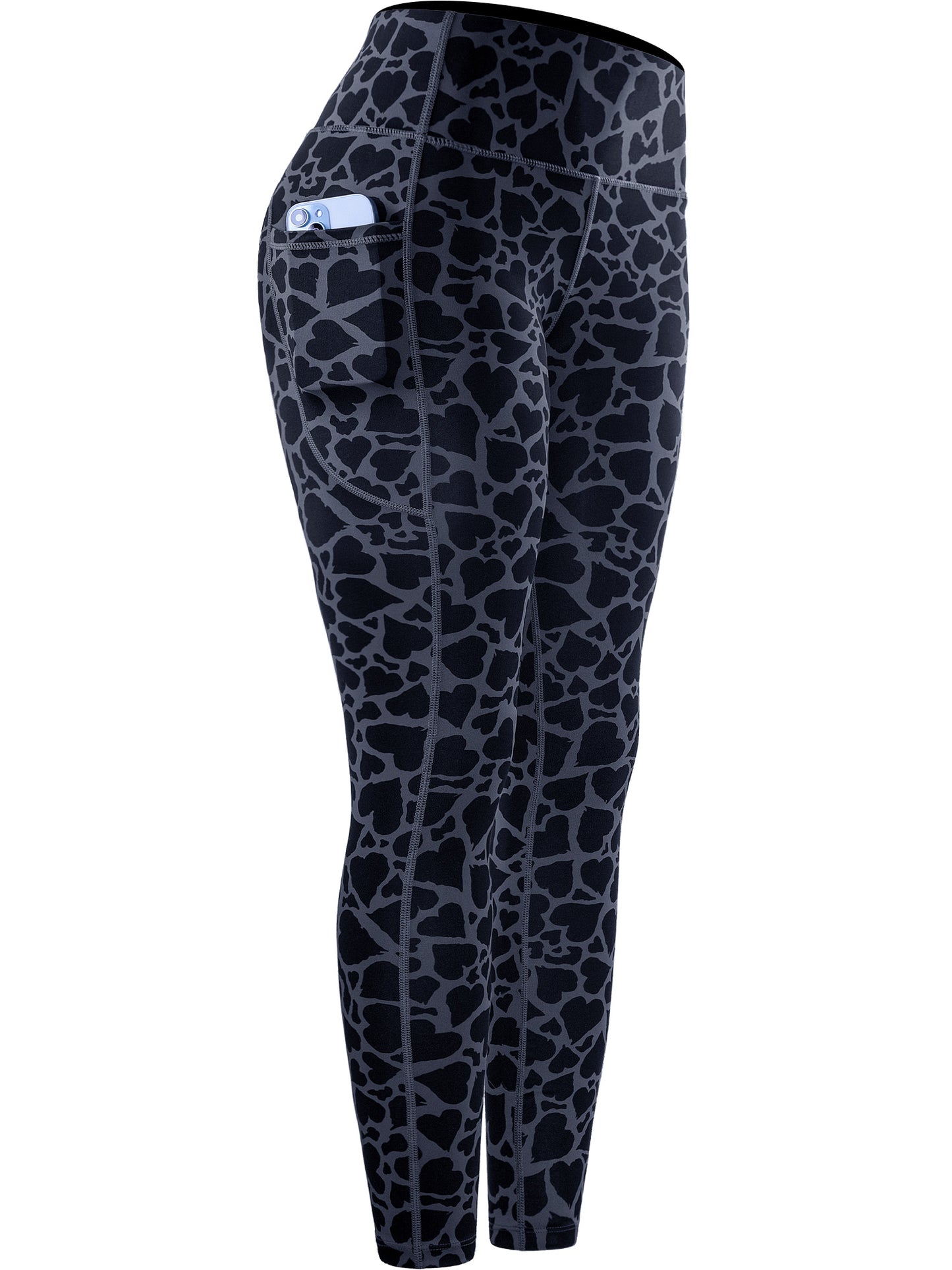 NELEUS Womens Yoga Leggings for Workout High Waist Ankle Length Tie-Dye Printed with Two Pockets