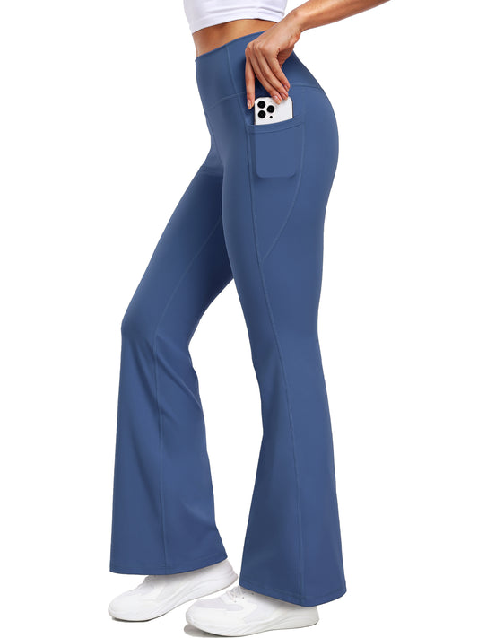 NELEUS ButterSoftFlex Womens Flare Leggings Athletic Yoga Workout Pants Bootcut High Waist with Side Pockets