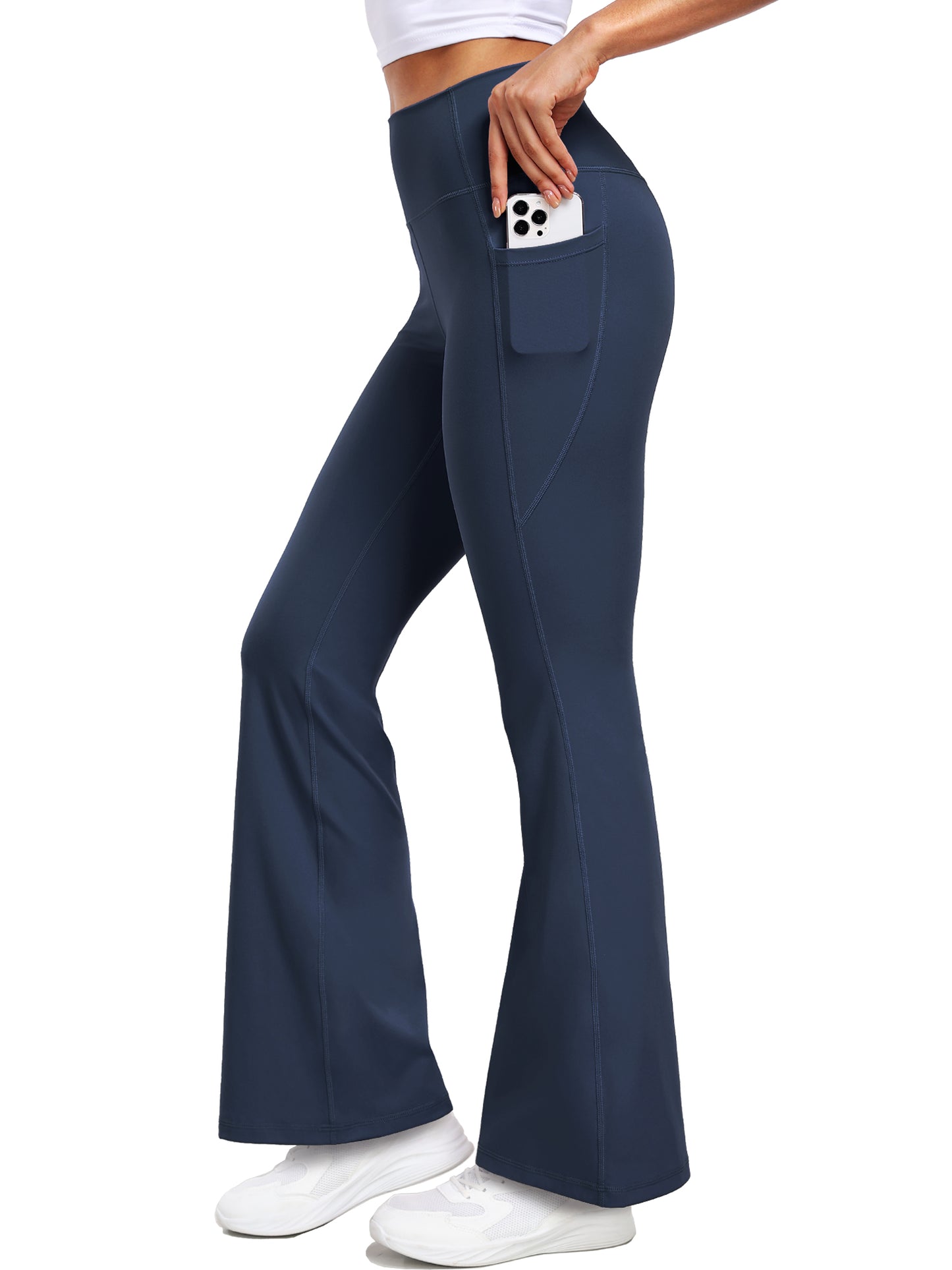 NELEUS ButterSoftFlex Womens Flare Leggings Athletic Yoga Workout Pants Bootcut High Waist with Side Pockets