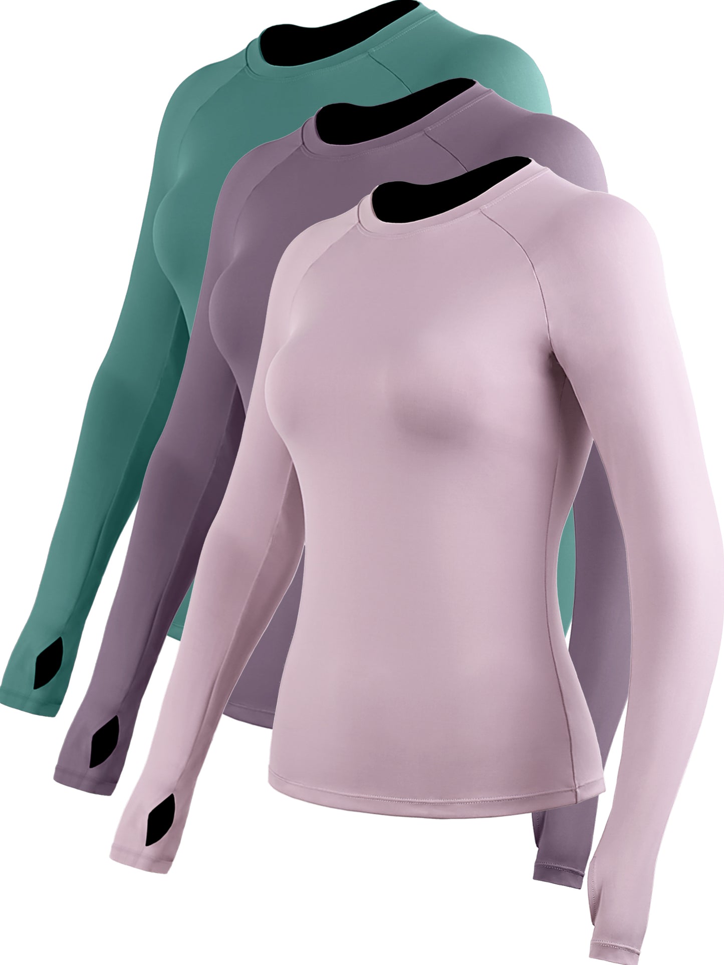 NELEUS Womens Quick-Drying Running Long Sleeve Shirt for Workout With Thumb Hole Cuffs