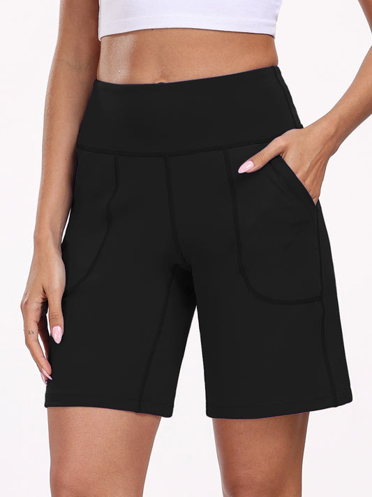 NELEUS Womens Workout Shorts Wide Leg Athletic Yoga Shorts High Waisted Short with Pockets