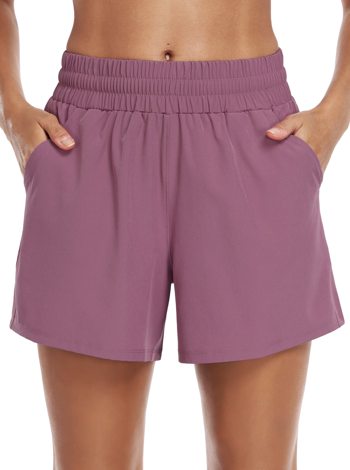 NELEUS Womens Athletic Shorts High Waist Running Short Gym Workout Shorts with Pockets 5" Sports Shorts